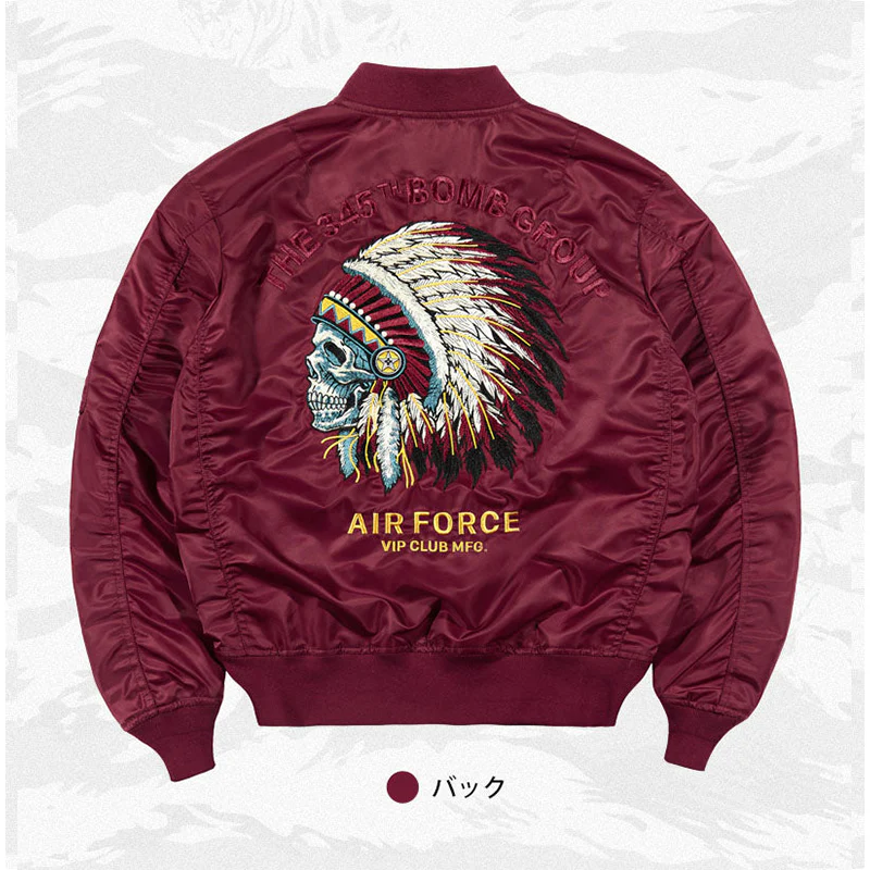 (American Indian chief)MA-1フライトジャケット - Image 4