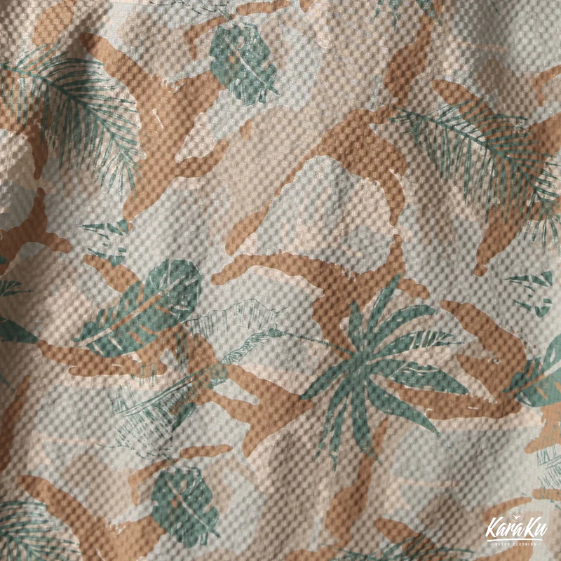 HAWAII ALOHA　熱帯植物総柄オーダーメイドシアサッカーアロハシャツ - Image 9