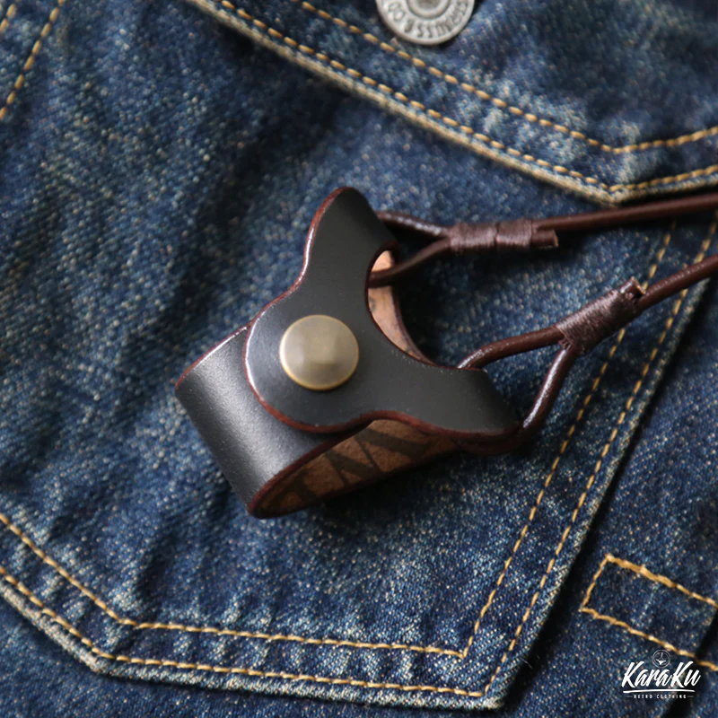 Horween USAレザー 首掛けメガネホルダー - Image 4