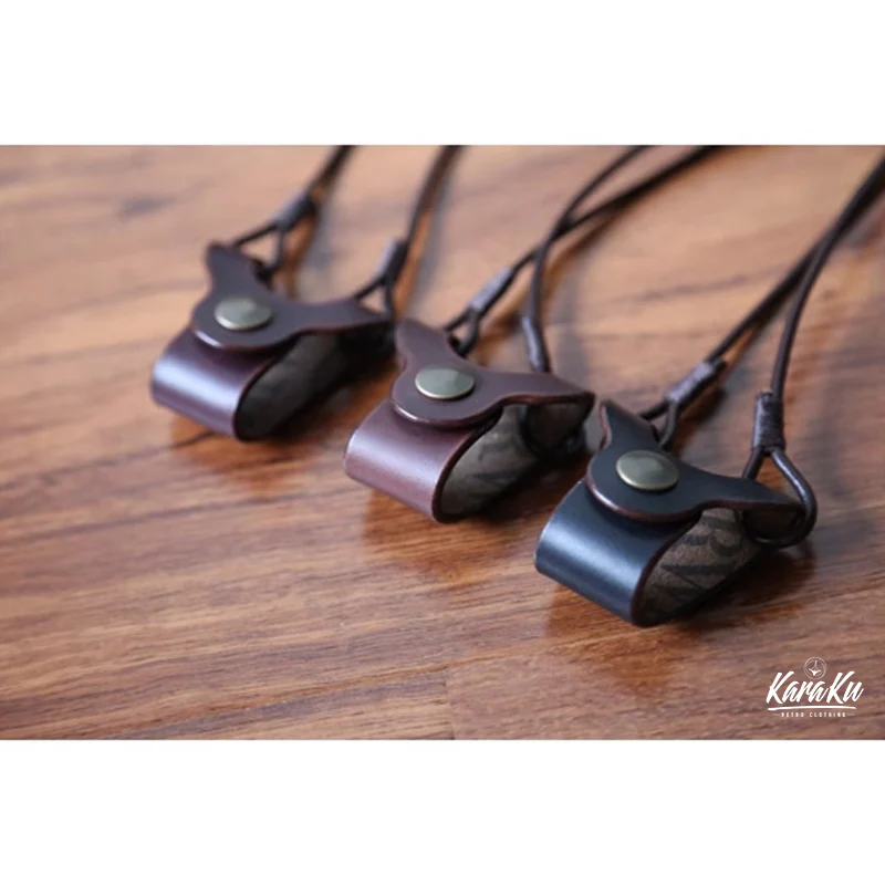 Horween USAレザー 首掛けメガネホルダー - Image 7