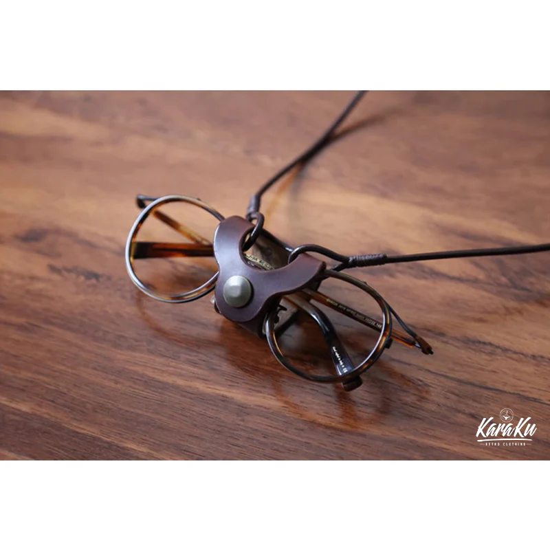 Horween USAレザー 首掛けメガネホルダー - Image 8