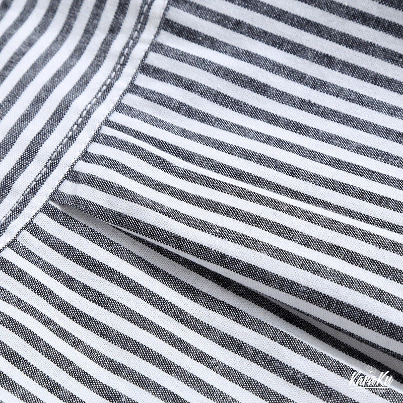 三色展開 ロンドンストライプ長袖シャツ - Image 9