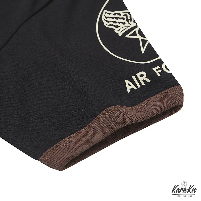 U.S. AIR FORCEプリント ミリタリー半袖Tシャツ - Image 16