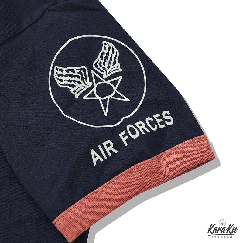 U.S. AIR FORCEプリント ミリタリー半袖Tシャツ - Image 17