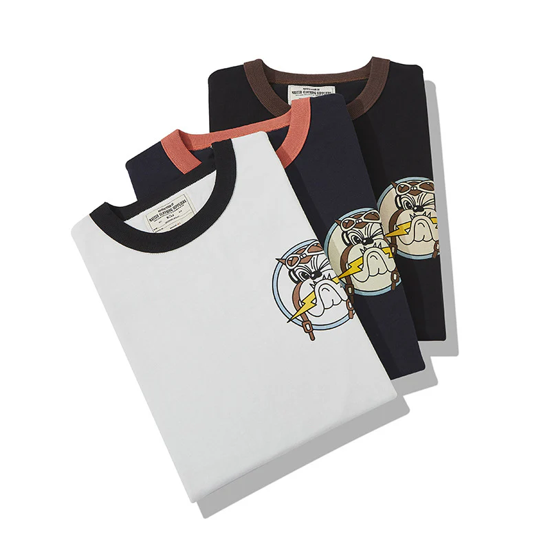 U.S. AIR FORCEプリント ミリタリー半袖Tシャツ - Image 9