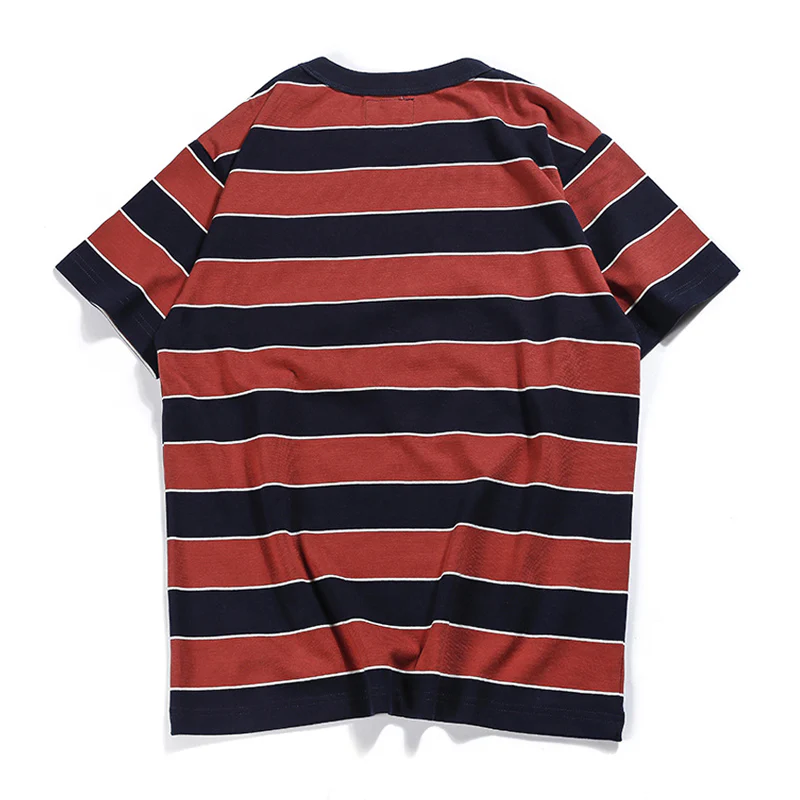 Biker Style ヘビーウェイトボーダー柄 Tee - Image 15