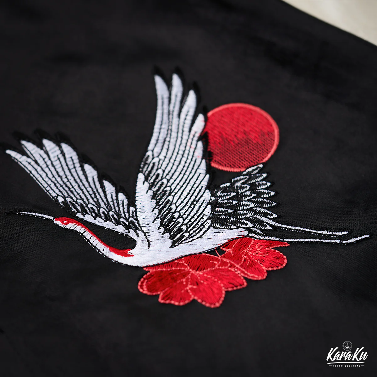 横須賀「旭日飛鶴」浮世絵風刺繡入りスカジャン - Image 12