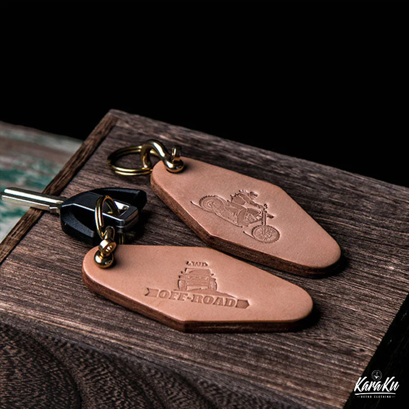 「職人手作り」レザーキーホルダー - Image 5